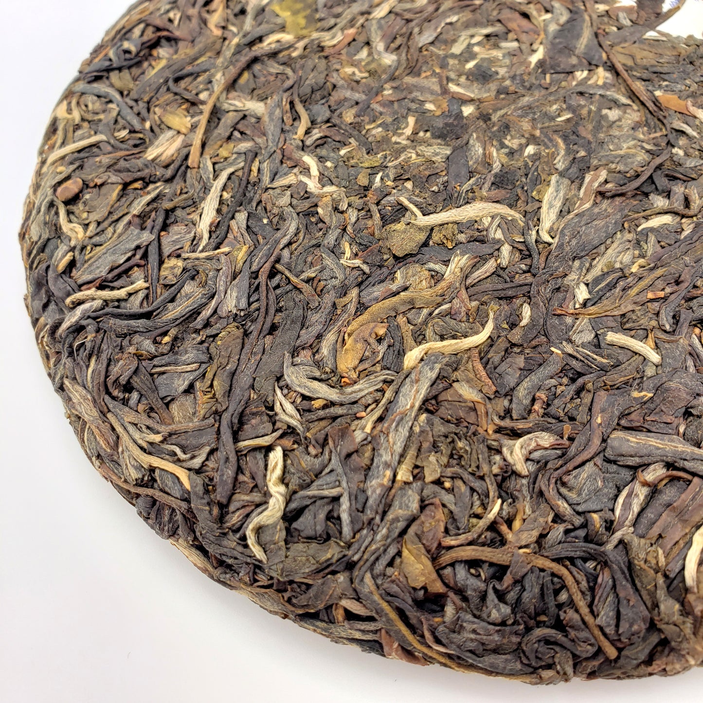 Close-up of a tea cake on a white background
